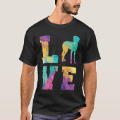 Weimaraner Love T-shirt (Voorkant)