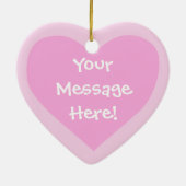 Weimaraner Love (voeg je eigen bericht toe) Keramisch Ornament (Achterkant)