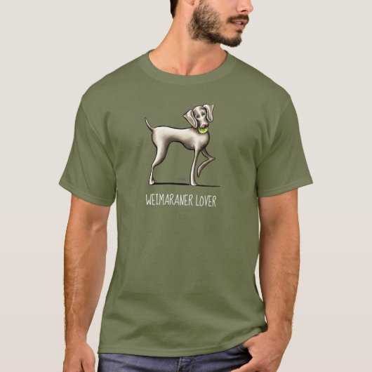 Weimaraner Lover Personalized T-Shirt (Voorkant)