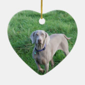 Weimaraner Lovers Ornament (Achterkant)