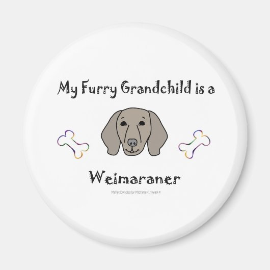 Weimaraner Magneet (Voorkant)