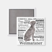 Weimaraner Magnet (Voorkant / Achterkant)