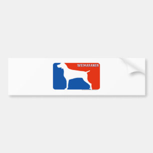 Weimaraner Major League Dog Bumpersticker