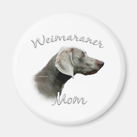 Weimaraner Mam 2 Magneet (Voorkant)