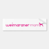 Weimaraner Mam Bumpersticker (Voorkant)