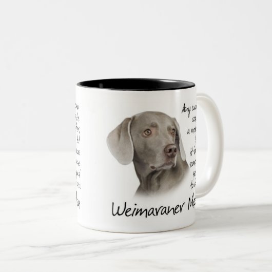 Weimaraner Mam Mok (Voorkant rechts)