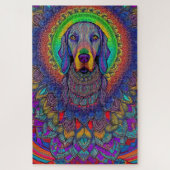 Weimaraner Mandala Weimmandala Puzzle Legpuzzel (Verticaal)