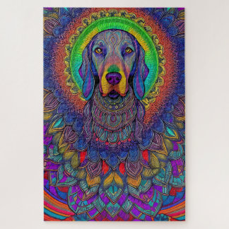 Weimaraner Mandala Weimmandala Puzzle Legpuzzel