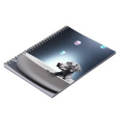 Weimaraner met bubbelsteentjes Notitieboek (Linkerzijde)