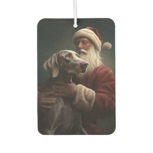 Weimaraner met kerstman Feestelijke kerst Luchtverfrisser