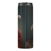 Weimaraner Met Sinterklaas Feestelijke Kerstmis Thermosbeker (Achterkant)