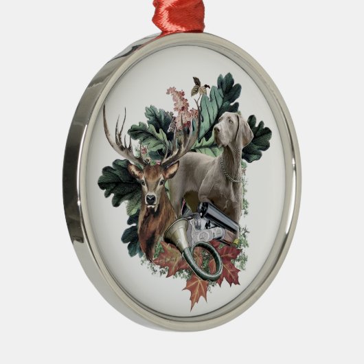 Weimaraner metal-versiering metalen ornament (Rechts)