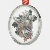 Weimaraner metal-versiering metalen ornament (Links)