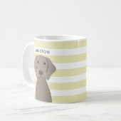 Weimaraner-Mokken Koffiemok (Voorkant links)