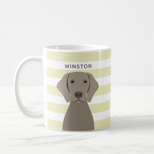Weimaraner-Mokken Koffiemok (Links)