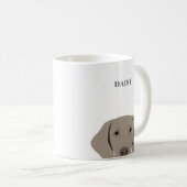 Weimaraner-Mokken Koffiemok (Voorkant rechts)