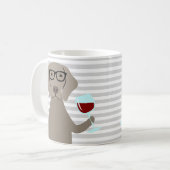 Weimaraner-Mokken Koffiemok (Voorkant links)