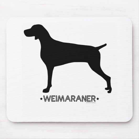 Weimaraner Mousepad Muismat (Voorkant)