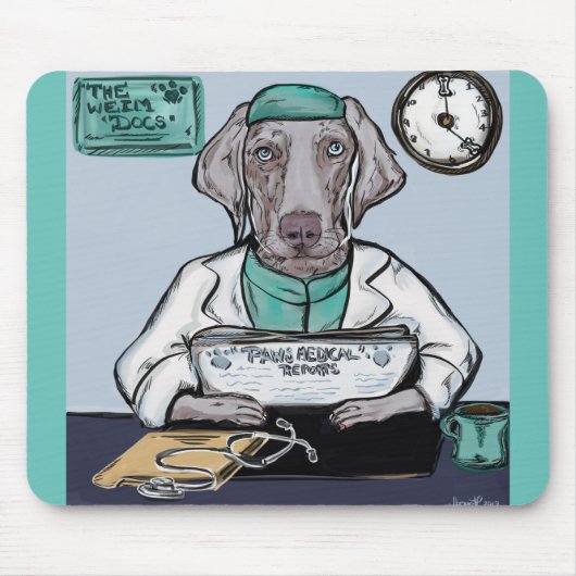 Weimaraner Muismat (Voorkant)
