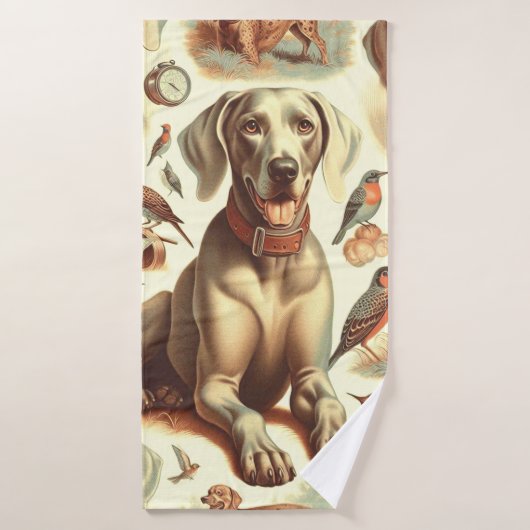 Weimaraner naadloos Badhanddoek (Badhanddoek)