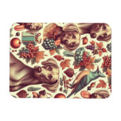  Weimaraner naadloze illustratie Magneet (Horizontaal)