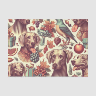  Weimaraner naadloze illustratie Tissuepapier