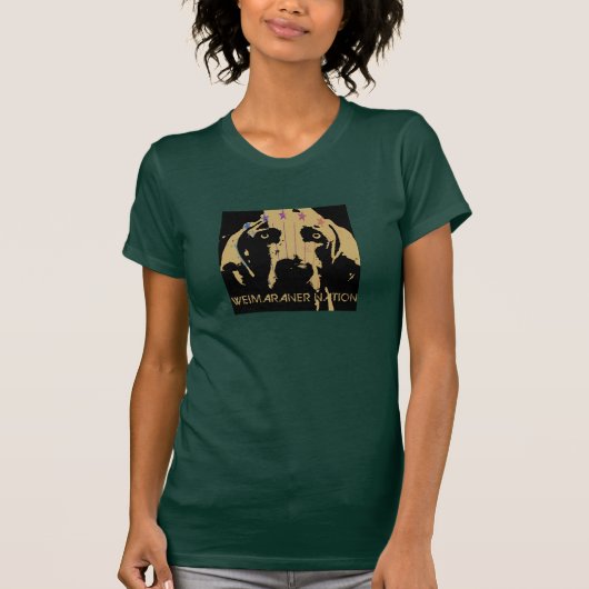 Weimaraner Nation : Officiële Logo T-shirt (Voorkant)