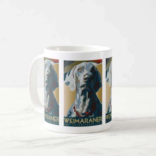Weimaraner Nation : Weimaraner 1943 Mok (Voorkant links)