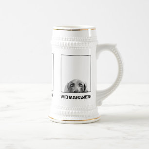 Weimaraner Nation : Weimaraner in een doos. Bierpul