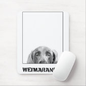 Weimaraner Nation : Weimaraner in een doos. Muismat (Met muis)