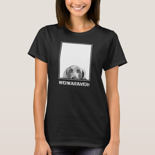 Weimaraner Nation : Weimaraner in een doos. T-shirt (Voorkant)