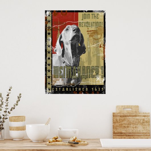 Weimaraner Nation: Weimaraner Poster (Keuken)