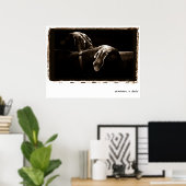 Weimaraner Nation : Weimaraners in Shadow Poster (Thuiskantoor)