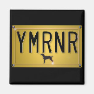 Weimaraner Nation: YMRNR Licence Bord Magneet