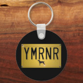 Weimaraner Nation: YMRNR Licence Bord Sleutelhanger (Voorkant)