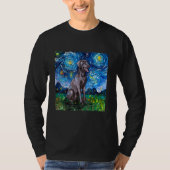 Weimaraner Night T-Shirt (Voorkant)
