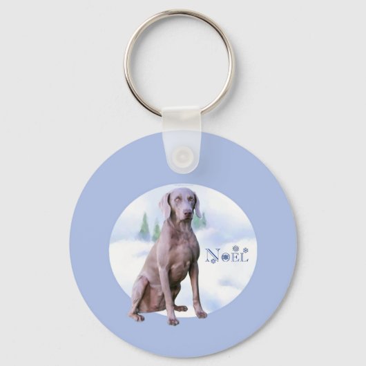 Weimaraner Noel Sleutelhanger (Voorkant)