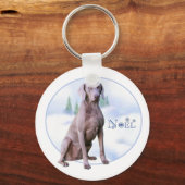 Weimaraner Noel Sleutelhanger (Voorkant)