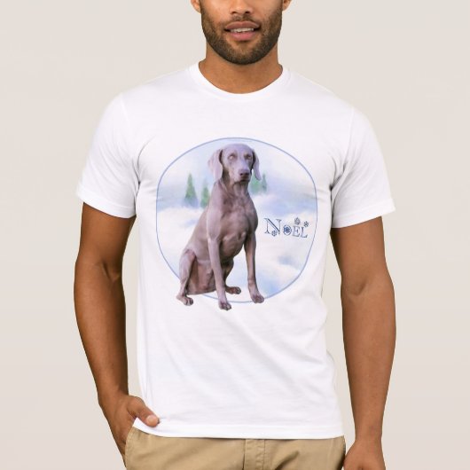 Weimaraner Noel T-shirt (Voorkant)