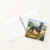 Weimaraner Notitieboek (Binnen)