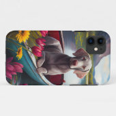 Weimaraner op een peddel: Een landschappelijk avon Case-Mate iPhone Case (Achterkant (horizontaal))