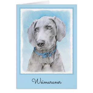 Weimaraner Painting - Kute Original Dog Art