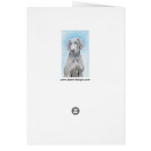 Weimaraner Painting - Kute Original Dog Art (Achterkant)