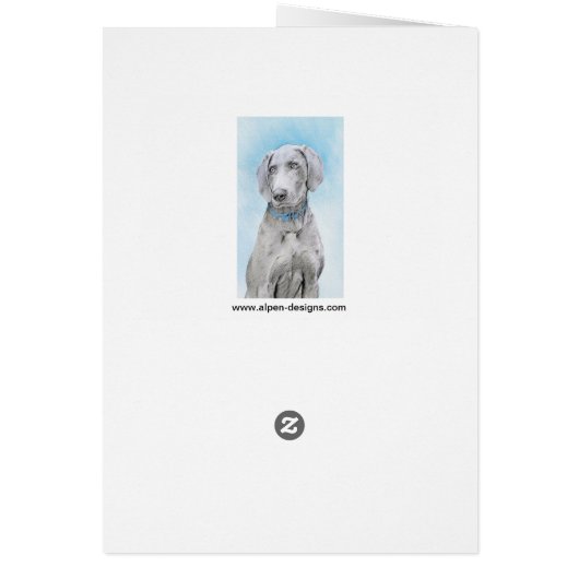 Weimaraner Painting - Kute Original Dog Art (Achterkant)