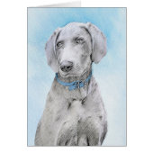 Weimaraner Painting - Kute Original Dog Art (Voorkant)
