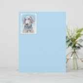 Weimaraner Painting - Kute Original Dog Art (Staand voorkant)