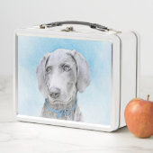 Weimaraner Painting - Kute Original Dog Art (In situ)