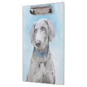 Weimaraner Painting - Kute Original Dog Art Klembord (Links)