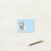 Weimaraner Painting - Kute Original Dog Art Post-it® Notes (Op bureau)