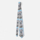 Weimaraner Painting - Kute Original Dog Art Stropdas (Achterkant)